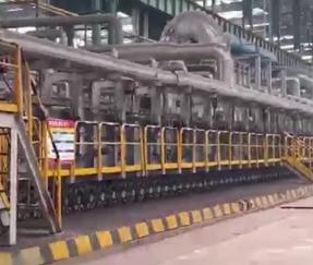 Hot-rolled steel plate heat treatment line
